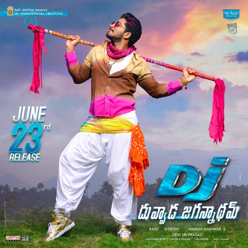 Allu Arjun,Duvvada Jagannadham,Duvvada Jagannadham release date,Duvvada Jagannadham release date poster,DJ,DJ poster