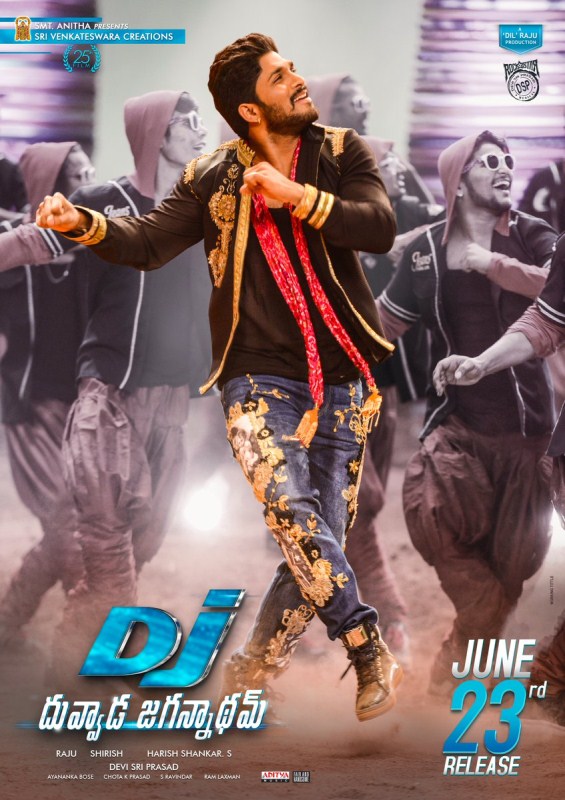 Allu Arjun,Duvvada Jagannadham,Duvvada Jagannadham release date,Duvvada Jagannadham release date poster,DJ,DJ poster
