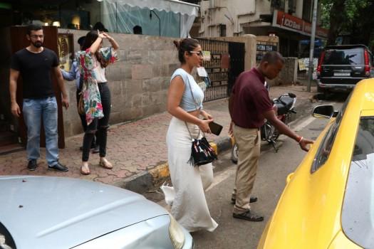 Bollywood actress Ileana D'Cruz spotted at Indigo Cafe at Bandra.