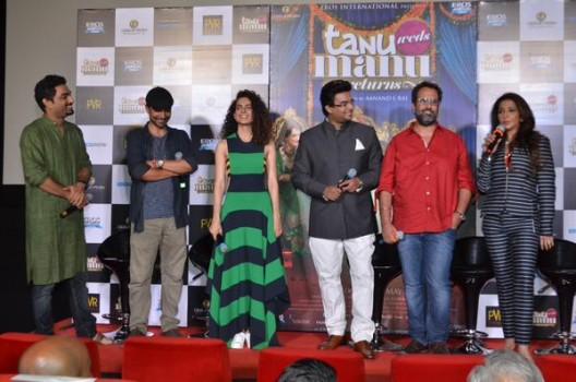 Kangna Ranaut & Madhavan at Tanu Weds Manu Returns Trailer Launch
