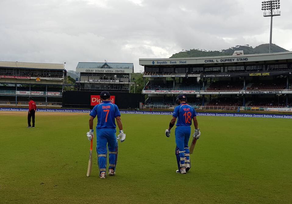 The fall of wicket brought in Mahendra Singh Dhoni (9 not out), who along with the skipper tried to stabilise the innings before the sky opened up. For West Indies, Holder, Joseph and Bishoo chipped in with one wicket each. India vs West Indies,India vs West Indies 2017,India vs West Indies series,India vs West Indies ODI series
