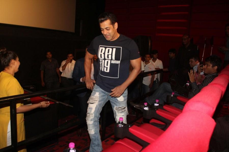 Actor Salman Khan during the announcement of the association with Being Human Foundation and PVR Cinemas, in Mumbai. Being Human Foundation,Salman Khan,actor Salman Khan,PVR Cinemas