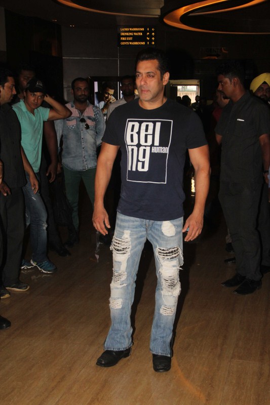 Bollywood actor Salman Khan during the announcement of the association with Being Human Foundation and PVR Cinemas, in Mumbai. Being Human Foundation,Salman Khan,actor Salman Khan,PVR Cinemas
