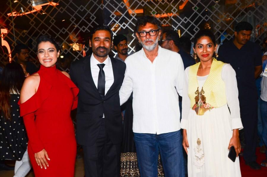 Kajol and Dhanush at VIP 2 trailer launch. Dhanush,Kajol,Amala Paul,Taapsee Pannu,Soundarya Rajinikanth,VIP 2 trailer,VIP 2 trailer launch,VIP 2 trailer launch pics,VIP 2 trailer launch images,VIP 2 trailer launch stills,VIP 2 trailer launch pictures,VIP 2 trailer launch photos,VIP 2