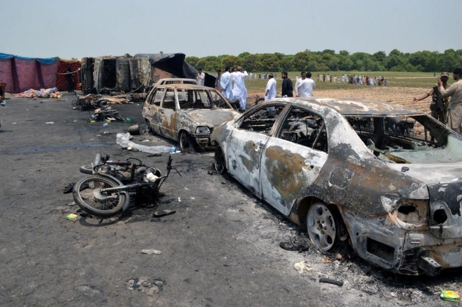 The officials said most of the bodies could not be identified as they had been charred and would require DNA test for identification purposes. The driver of the tanker survived the accident and was taken into police custody, he said. Meanwhile, the Oil and Gas Regulatory Authority (Ogra) has ordered an inquiry into the gruesome incident. Pakistan tanker blast,tanker blast,Punjab province,Punjab,horrific oil tanker explosion,oil tanker explosion