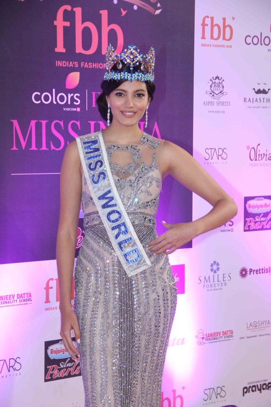 While the show was hosted by Karan Johar and Riteish Deshmukh, to ease the stress among participants and to entertain the guests at the audience, Sonu Nigam, Alia Bhatt, Sushant Singh Rajput and Ranbir Kapoor performed live on-stage that added up the glamour and glitz to the evening. Haryana girl Manushi Chhillar,Manushi Chhillar,Femina Miss India World 2017,Femina Miss India World,Winner Manushi Chhillar,Manushi Chhillar pics,Manushi Chhillar images,Manushi Chhillar stills,Manushi Chhillar pictures,Manushi Chhillar photos
