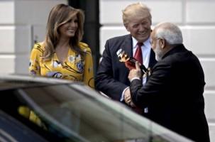 Narendra Modi meets US President Donald Trump,Narendra Modi meets Donald Trump,Narendra Modi,Donald Trump,Narendra Modi with Donald Trump,Narendra Modi at White House