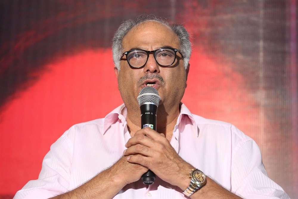 Boney Kapoor at Mom movie Trailer Launch. Mom Movie Trailer,Mom Trailer,Mom movie Trailer,Sridevi,Boney Kapoor,T Subbarami Reddy,K Raghavendra Rao,D Suresh Babu,Kona Venkat,Mom Trailer Launch,Mom Trailer Launch pics,Mom Trailer Launch images,Mom Trailer Launch stills,Mom Trailer Launch pictures