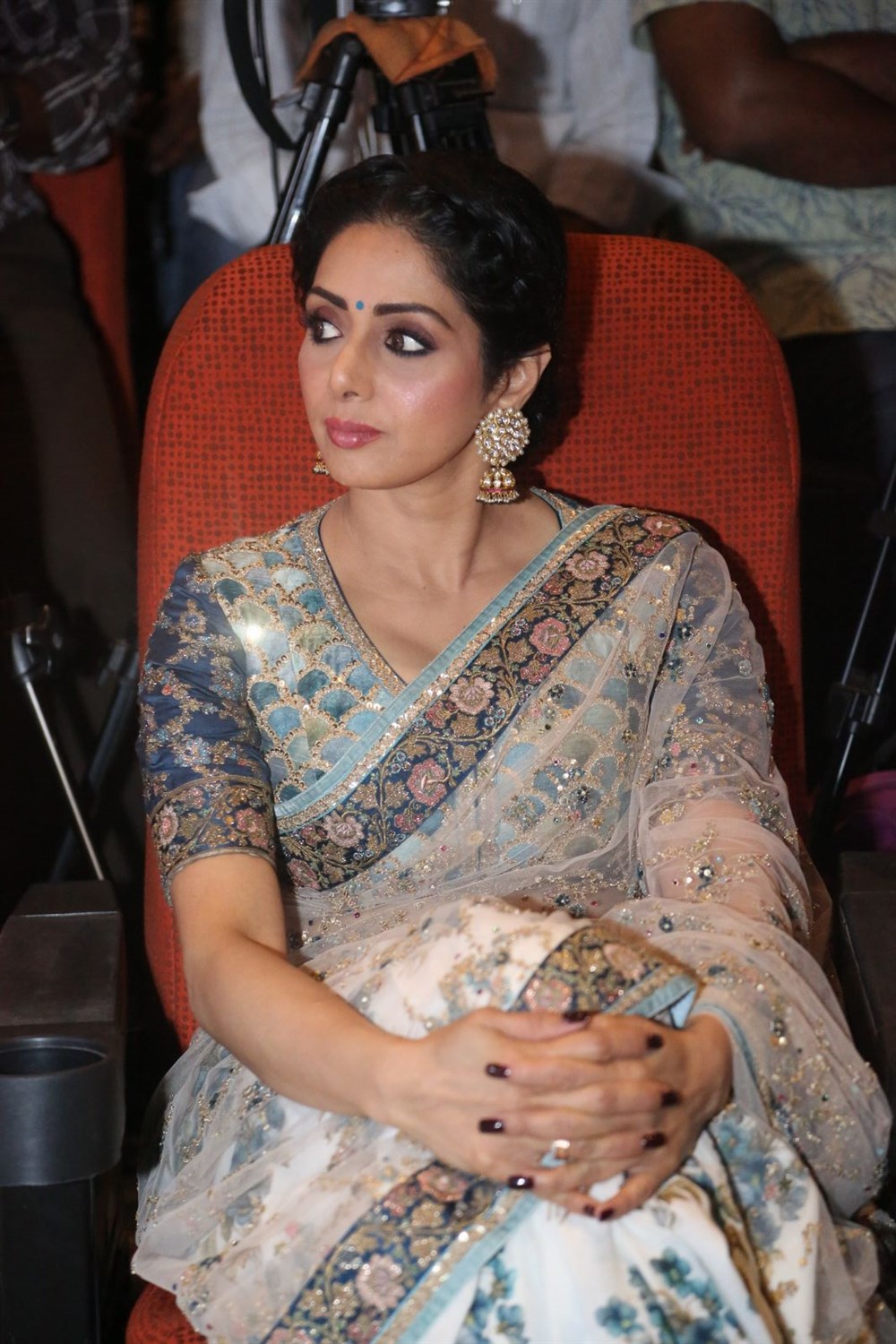 Actress Sridevi Kapoor at Mom movie Trailer Launch. Mom Movie Trailer,Mom Trailer,Mom movie Trailer,Sridevi,Boney Kapoor,T Subbarami Reddy,K Raghavendra Rao,D Suresh Babu,Kona Venkat,Mom Trailer Launch,Mom Trailer Launch pics,Mom Trailer Launch images,Mom Trailer Launch stills,Mom Trailer Launch pictures