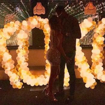 Reality TV star Khloe Kardashian has sparked engagement rumours with her boyfriend and basketball player Tristan Thompson after she was spotted wearing a diamond ring. In some photographs, Khloe showed off her large diamond ring while getting out of a car on June 25, reports aceshowbiz.com.