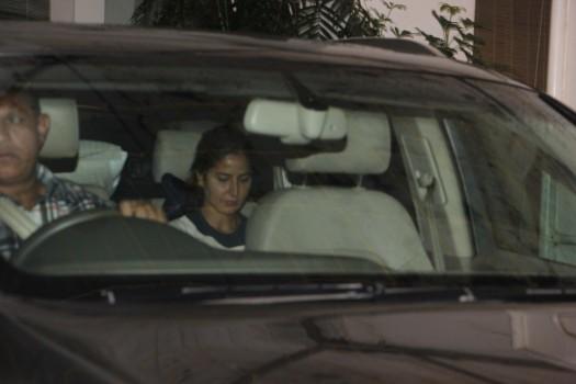 Bollywood actress Katrina Kaif spotted at Recording Studio in Juhu.