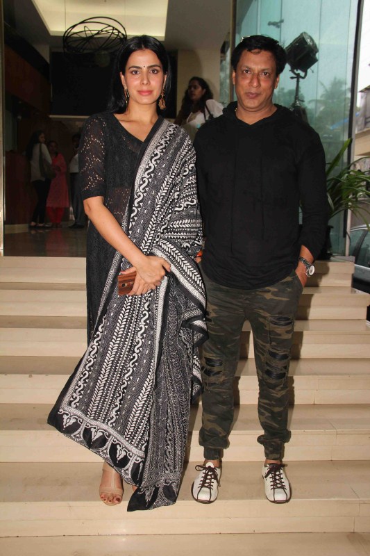 Bollywood filmmaker Madhur Bhandarkar and actor Kirti Kulhari during the launch of Qawwali Chadhta Soorag from film Indu Sarkar. Indu Sarkar movie promotion,Indu Sarkar promotion,Indu Sarkar,Madhur Bhandarkar,Kirti Kulhari,Indu Sarkar movie promotion pics,Indu Sarkar movie promotion images,Indu Sarkar movie promotion stills,Indu Sarkar movie promotion pictures,Indu Sarkar movie pro