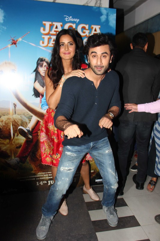Jagga Jasoos trailer is set against visually appealing backdrops with both Ranbir Kapoor and Katrina Kaif complimenting the exotic setups. The trailer traces the many chases and nerve wrecking moments in the life of Jagga Jasoos as he sets to unfold mysteries in the film. Katrina Kaif is seen supporting Ranbir in his many escapades. Both Ranbir and Katrina share heartwarming chemistry through the trailer. Ranbir Kapoor and Katrina Kaif,Ranbir Kapoor,Katrina Kaif,Jagga Jasoos,Jagga Jasoos trailer launch,Jagga Jasoos trailer launch pics,Jagga Jasoos trailer launch images,Jagga Jasoos trailer launch stills,Jagga Jasoos trailer launch pictures,Jagga Jasoos tra