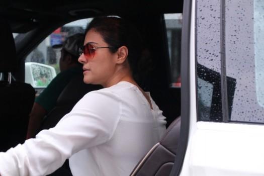 Bollywood film actress Kajol Devgan spotted at Khar.