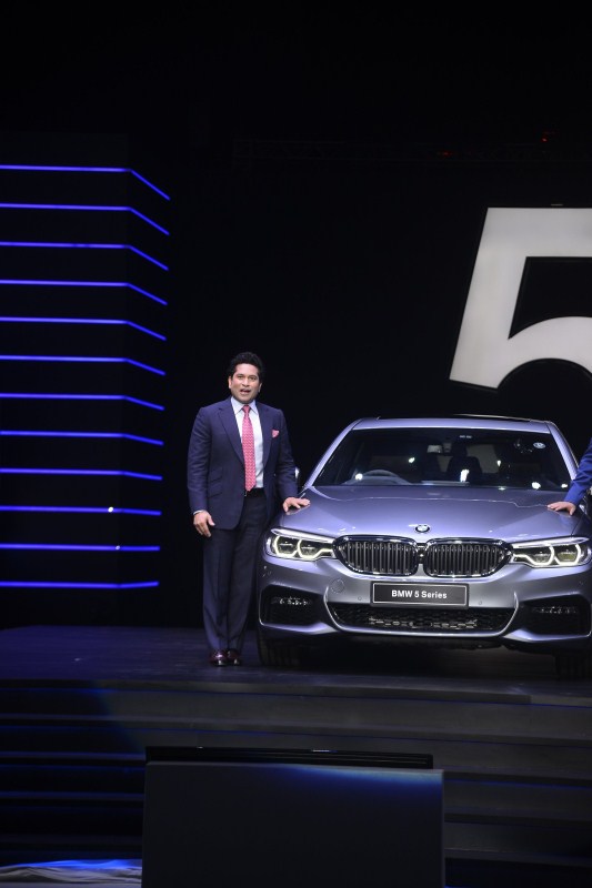 Sachin Tendulkar launches new BMW 5 Series at Rs 49.9 lakh in Mumbai. Sachin Tendulkar,BMW 5 Series,BMW 5,BMW 5 Series launch,BMW 5 Series launch pics,BMW 5 Series launch images,BMW 5 Series launch stills,BMW 5 Series launch pictures