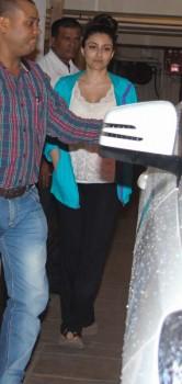 Bollywood actress Soha Ali Khan spotted at Saif Ali Khan's house.