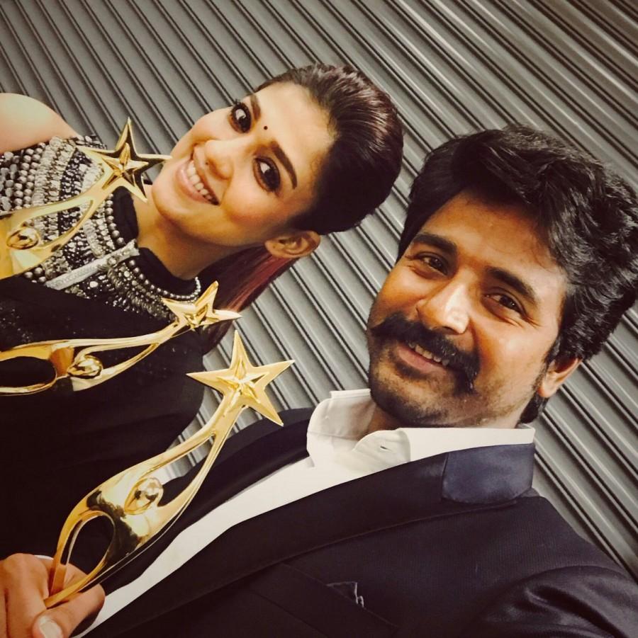 Velaikkaran fame Sivakarthikeyan and Nayanthara at SIIMA awards ...