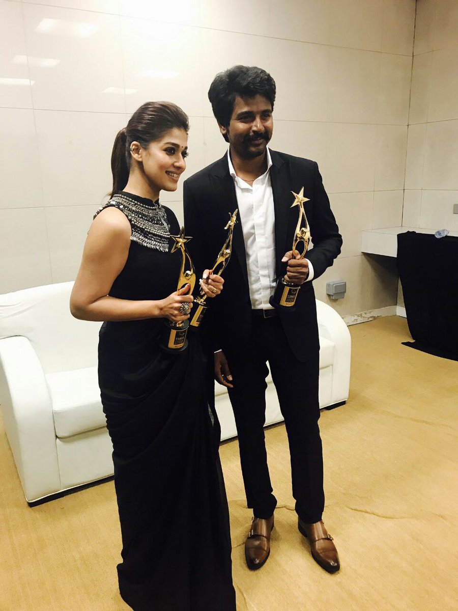 Actor Sivakarthikeyan and Actress Nayanthara at SIIMA awards 2017 on Day 2. Velaikkaran,Sivakarthikeyan and Nayanthara,Sivakarthikeyan,Nayanthara,Nayanthara at SIIMA awards,Sivakarthikeyan at SIIMA awards,SIIMA awards 2017,SIIMA awards