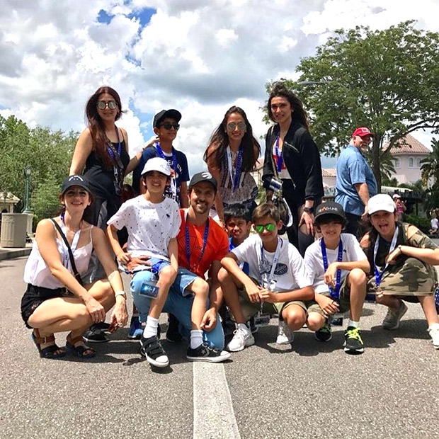 Actor Hrithik Roshan, who separated from wife Sussanne Khan in 2014, reunited with her for a family vacation with their children -- sons Hrehaan and Hridhaan -- in Orlando. The former couple were joined by actress Sonali Bendre, who shared a photograph on Twitter in which she can be seen posing with Hrithik and Sussanne. Hrithik Roshan and Sussanne Khan,Hrithik Roshan,Sussanne Khan,Hrithik Roshan and Sussanne Khan reunite,Sussanne,Hrehaan and Hridhaan,Hrehaan,Hridhaan,Hrithik Roshan sons