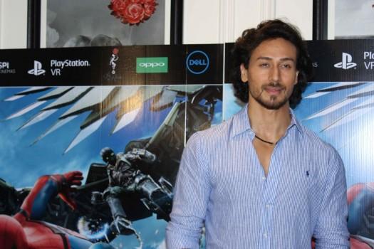 Bollywood actor Tiger Shroff attends Spider-Man Homecoming special screening.