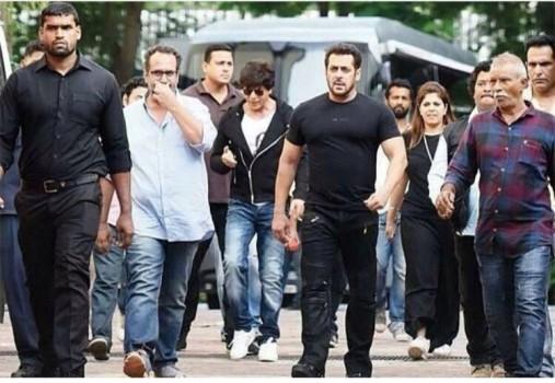 Bollywood actor Salman Khan kick starts shooting for Aanand L Rai's next with Shah Rukh Khan.