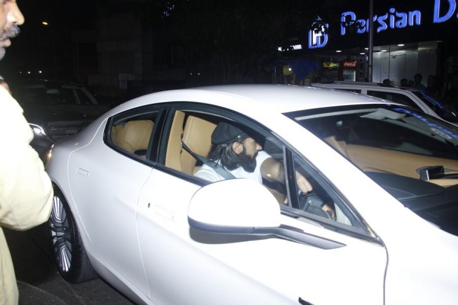 Bollywood actor Ranveer Singh took actress Deepika Padukone out on his Birthday in a brand new Aston Martin. Ranveer Singh,Deepika Padukone,Ranveer Singh and Deepika Padukone,Deepika Padukone and Ranveer Singh,Aston Martin,Ranveer Singh takes Deepika Padukone in Aston Martin