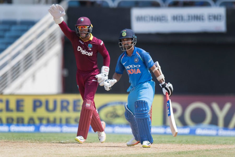 Shai Hope was the most successful among the West Indies batsmen with 51 runs of 98 balls. Shai waged a lone battle along with opener Kyle Hope who scored a breezy 46 off 50 deliveries before being sent back by Umesh Yadav. The hosts were off to a slow start with openers Evan Lewis and Kyle struggling to find the gaps. Lewis crawled his way to nine runs off 20 deliveries before a mistimed attempt to hit pacer Hardik Pandya over mid-off saw him hand an easy catch to Indian skipper Virat Kohli. Kyle and Shai joined forces and was building up what seemed to be a potentially promising partnership before the former pulled a Yadav delivery into the hands of Shikhar Dhawan at midwicket. Yadav tasted success with his very next delivery when he trapped Roston Chase leg before. Virat Kohli,skipper Virat Kohli,India vs West Indies,India vs West Indies 2017,India vs West Indies cricket,India vs West Indies 5th ODI,India vs West Indies 5th ODI match