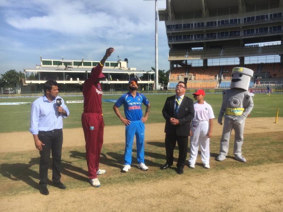 The twin blows prompted the hosts to become extra cautious and the run rate crawled along at snails pace as Shai and Jason Mohammed added just 39 runs between them over the next 14.3 overs. Following Mohammed's dismissal, Jason Holder tried to up the ante with 36 runs off 34 deliveries before being sent back by Shami. Shai followed him back to the pavilion soon after. However, Rovman Powell seemed set to end the West Indies innings on a high note with a 32-ball 31. But he did not too much support at the other end as the Indians picked up wickets at regular intervals. Virat Kohli,skipper Virat Kohli,India vs West Indies,India vs West Indies 2017,India vs West Indies cricket,India vs West Indies 5th ODI,India vs West Indies 5th ODI match