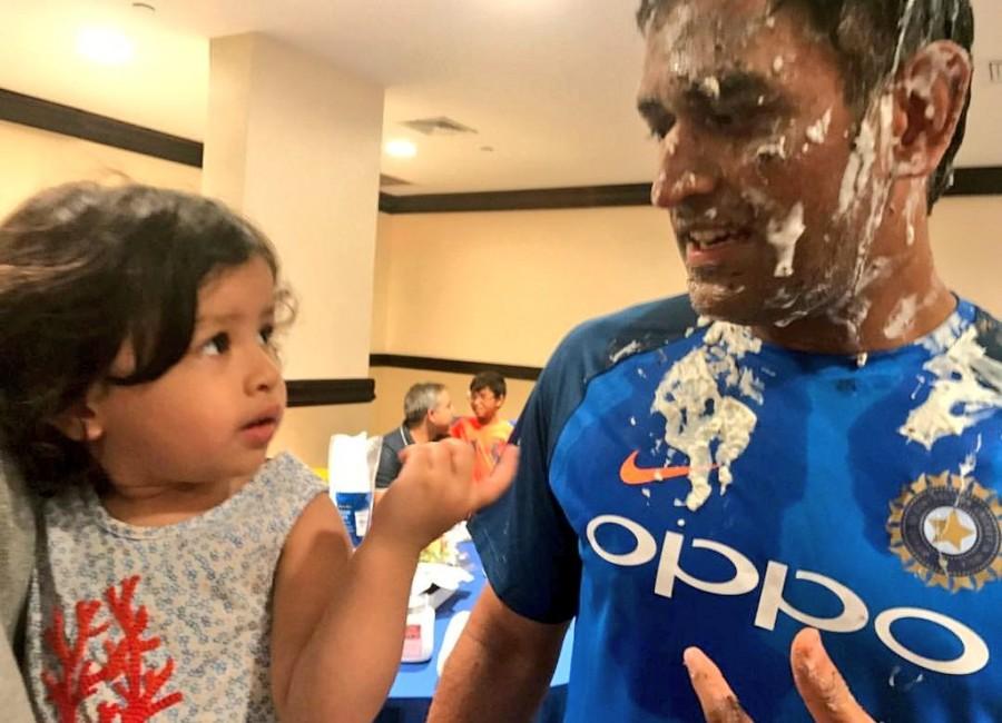 MS Dhoni celebrated his 36th birthday in Kingston with wife Sakshi and members of the Indian team. Virat Kohli,MS Dhoni's 35th Birthday,Dhoni's 35th Birthday,Dhoni 35th Birthday,Dhoni Birthday,Dhoni Birthday celebrations,Dhoni Birthday celebration,Dhoni Birthday celebration pics,Dhoni Birthday celebration images,Dhoni Birthday celebration sti