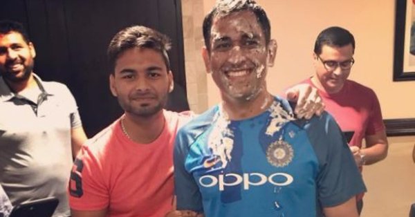 Mahendra Singh Dhoni turned 36 on Friday and team India celebrated the former captain's birthday in style. Virat Kohli,MS Dhoni's 35th Birthday,Dhoni's 35th Birthday,Dhoni 35th Birthday,Dhoni Birthday,Dhoni Birthday celebrations,Dhoni Birthday celebration,Dhoni Birthday celebration pics,Dhoni Birthday celebration images,Dhoni Birthday celebration sti