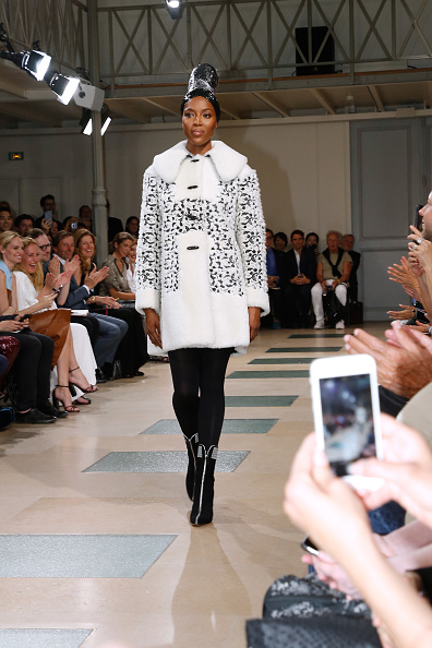 Naomi Campbell walks at the end of the Azzedine Alaia Fashion Show as part of Haute Couture Paris Fashion Week. Held at Azzedine Alaia Gallery on July 5, 2017 in Paris, France. Naomi Campbell,Naomi Campbell catwalk,Naomi Campbell's surprise catwalk,Naomi Campbell at Paris Haute Couture Fashion Week,Paris Haute Couture Fashion Week,Naomi Campbell new pics,Naomi Campbell new images,Naomi Campbell new stills,Naomi Campbell new