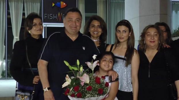 Bollywood actress Neetu Singh celebrates her birthday with family.