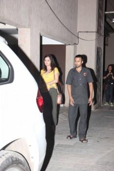 Bollywood actress Dia Mirza spotted at BBLUNT salon.