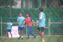 Actor Ranbir Kapoor spotted playing football at Bandra.