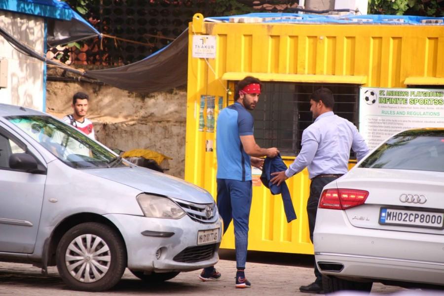 Bollywood film actor Ranbir Kapoor spotted playing football at Bandra, Mumbai on 9th July 2017. Ranbir Kapoor,actor Ranbir Kapoor,Ranbir Kapoor spotted at Bandra,Ranbir Kapoor playing football,Ranbir Kapoor football,Ranbir Kapoor PICS,Ranbir Kapoor images,Ranbir Kapoor stills,Ranbir Kapoor pictures,Ranbir Kapoor photos
