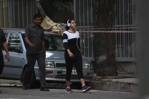 Film producer Ekta Kapoor spotted at Juhu.
