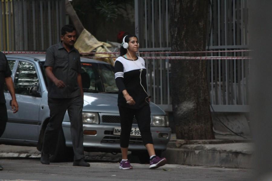 Film producer Ekta Kapoor spotted at Juhu. Ekta Kapoor,actress Ekta Kapoor,Ekta Kapoor spotted at Juhu,Ekta Kapoor at Juhu,Ekta Kapoor new pics,Ekta Kapoor new images,Ekta Kapoor new stills,Ekta Kapoor new pictures,Ekta Kapoor new photos