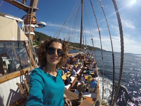 Taapsee Pannu's Boat trip from Oslo jord.