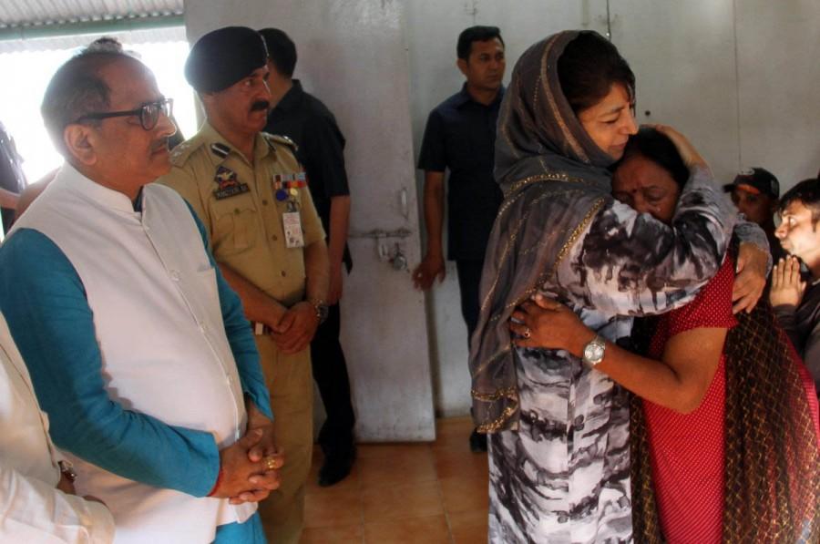 In a rare attack on the Amarnath Yatra, terrorists killed seven pilgrims and injured 14 others, including policemen, when they struck at a bus carrying them in Jammu and Kashmir's Anantang district. Amarnath Yatra,Amarnath Yatra terror attack,Amarnath Yatra attack,Mehbooba Mufti,CM Mehbooba Mufti,injured Amarnath Yatris