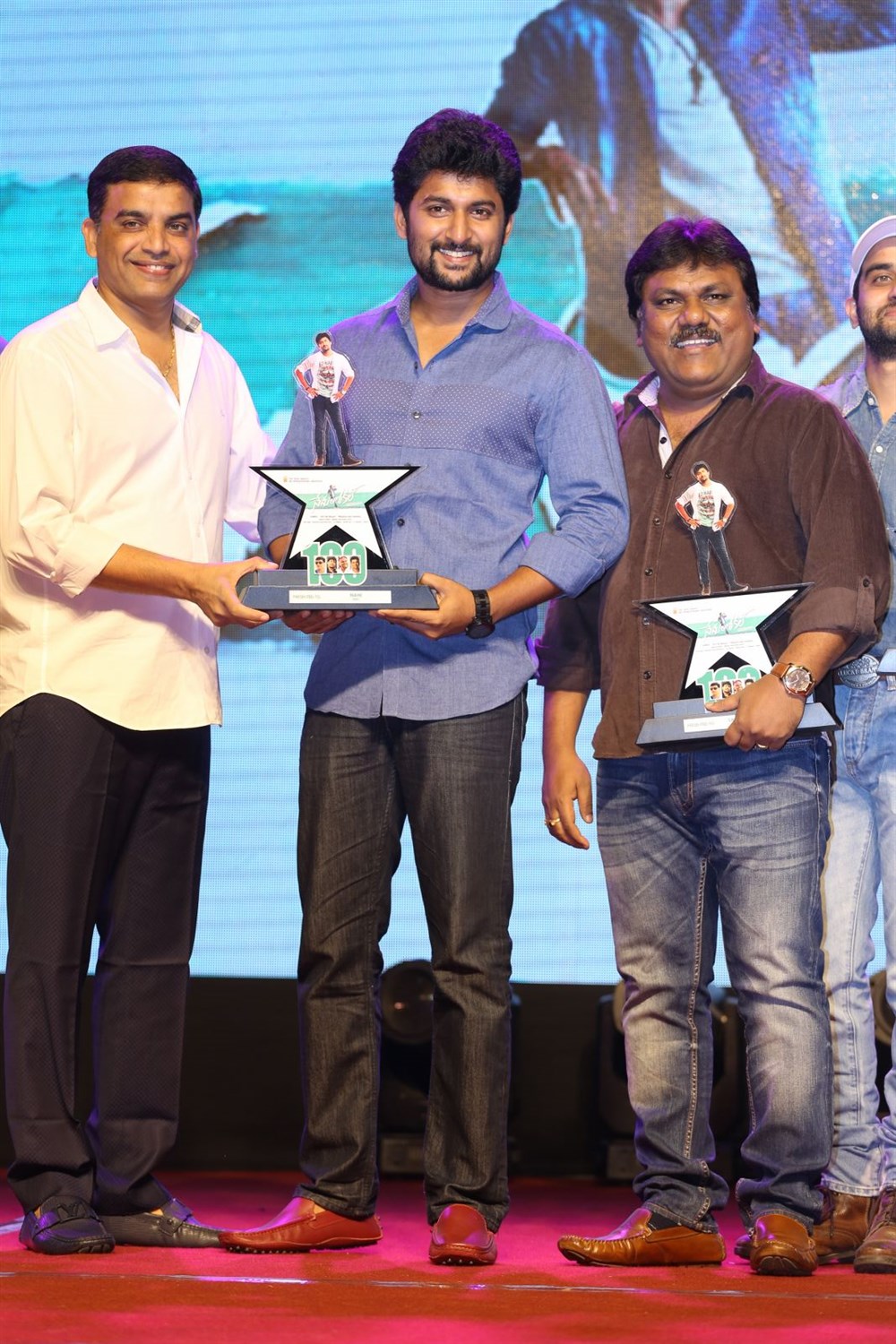 South Indian actor Nani at Nenu Local 100 days function. Nani,actor Nani,Nenu Local,Nenu Local 100 days function,Nenu Local 100 days function event,Nenu Local 100 days event,Fidaa audio Launch,Fidaa