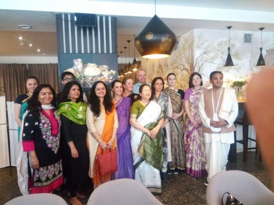 Actress-politician Hema Malini, who is currently in Russia as part of a parliamentary delegation, visited the Iskcon temple in Moscow. Hema Malini on Monday night took to Twitter to share a string of images of herself from the temple where she did aarti. Hema Malini,actress Hema Malini,Hema Malini visits Iskcon temple,Hema Malini at Iskcon temple,Hema Malini in Moscow