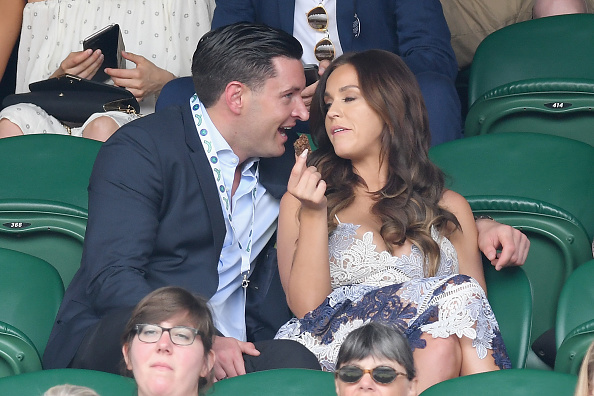 Vicky Pattison enjoys kiss with boyfriend John Noble. Vicky Pattison smooches beau John Noble,Vicky Pattison kisses beau John Noble,Vicky Pattison kisses John Noble,Vicky Pattison and John Noble,Vicky Pattison,John Noble