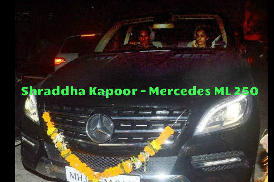 Shraddha Kapoor - Mercedes ML 250. Alia Bhatt,Arjun Kapoor,Kriti Sanon,Parineeti Chopra,Deepika Padukone,Priyanka Chopra,Katrina Kaif,Ranbir Kapoor,celebs favorite car,Bollywood celebs favorite car,celebs car