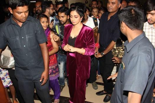 Sridevi held a special screening of her recent film 'Mom'.