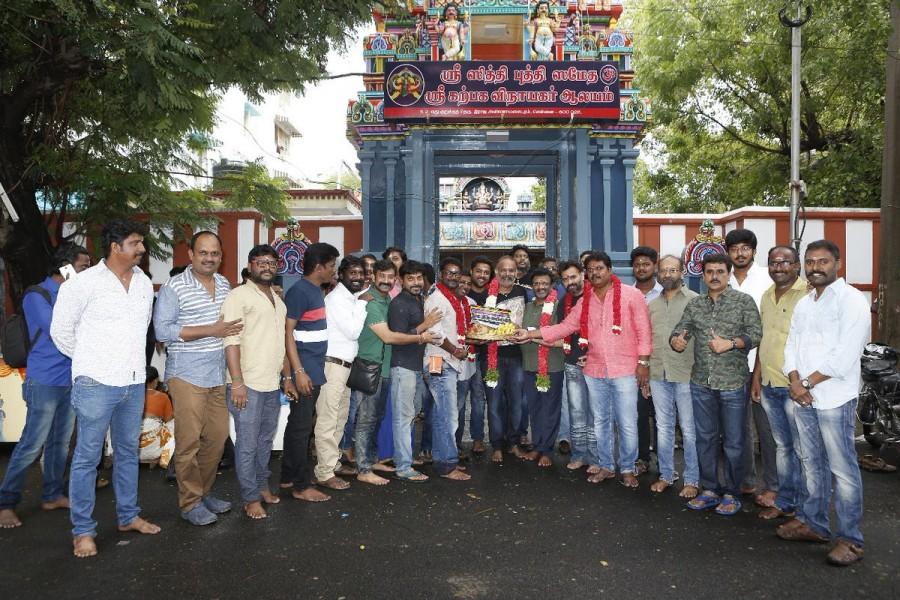 Celebs like Premji Amaran, Nithin Sathya, Shiva, Amma Creations T Siva, Kayal Chandran, Aravind Akash, Vijay Vasanth, Praveen KL at the event. Shiva,Amma Creations T Siva,Kayal Chandran,Premji Amaran,Nithin Sathya,Aravind Akash,Vijay Vasanth,Praveen KL,Party movie pooja,Party movie launch,Party movie pooja pics,Party movie pooja images,Party movie pooja stills,Party movie pooja pictures,Party mo