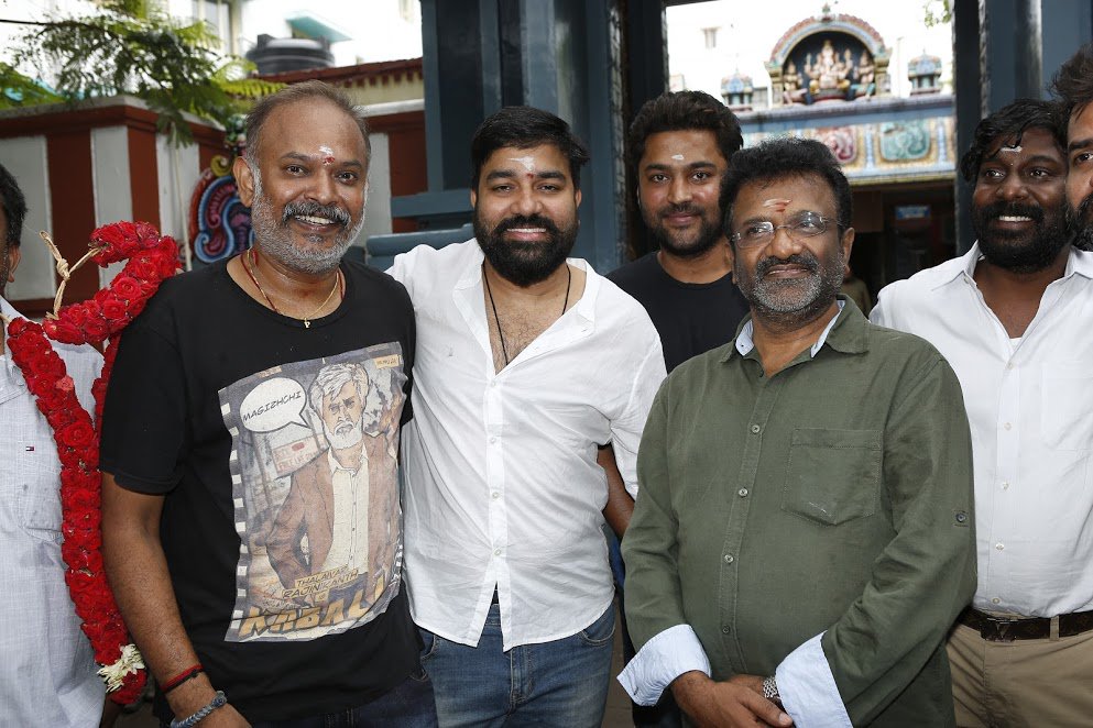 Celebs like Premji Amaran, Shiva, Nithin Sathya, Kayal Chandran, Aravind Akash, Amma Creations T Siva, Vijay Vasanth, Praveen KL at the event. Shiva,Amma Creations T Siva,Kayal Chandran,Premji Amaran,Nithin Sathya,Aravind Akash,Vijay Vasanth,Praveen KL,Party movie pooja,Party movie launch,Party movie pooja pics,Party movie pooja images,Party movie pooja stills,Party movie pooja pictures,Party mo
