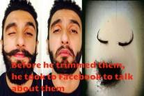 Before he trimmed them, he took to Facebook to talk about them.