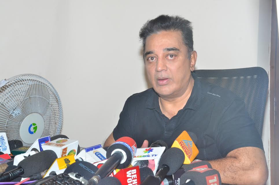 Actor-filmmaker Kamal Haasan on Wednesday said he doesn't believe the reality show "Bigg Boss" through which he made his television debut as a host, is tarnishing Tamil culture and the people of Tamil Nadu. His statement came in wake of the demand by Hindu Makkal Katchi on Wednesday to ban the show and arrest him for "hurting sentiments of people in Tamil Nadu by depicting obscene content". Kamal Hassan,Bigg Boss Tamil ban,Bigg Boss Tamil,Tamil Bigg Boss,Bigg Boss