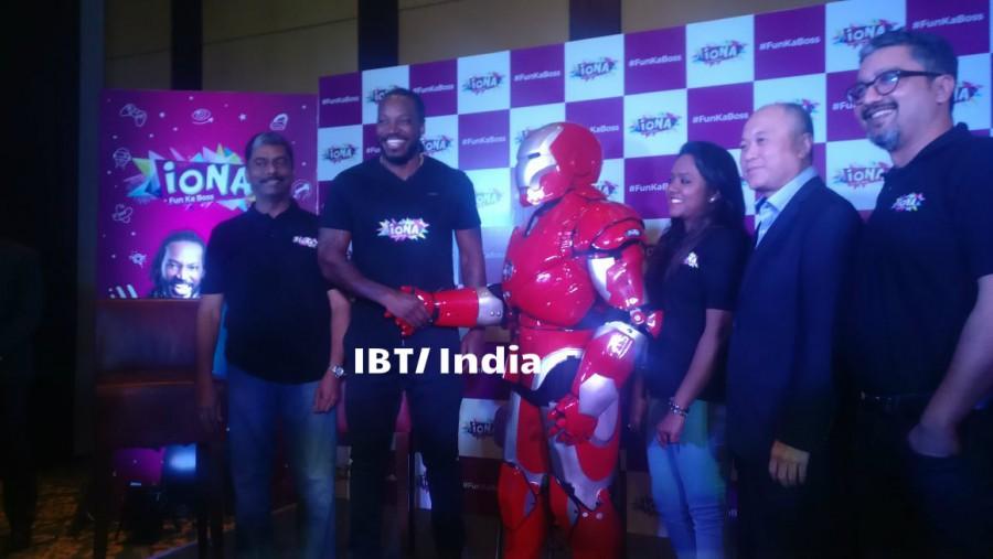 International cricket player Chris Gayle at an event in Bangalore. Chris Gayle,Chris Gayle in Bangalore,Chris Gayle in Bengaluru