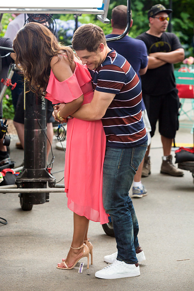 Priyanka Chopra and Adam DeVine are seen filming 'Isn't It Romantic?' Isn't It Romantic,Priyanka Chopra .actress Priyanka Chopra,Priyanka Chopra wardrobe malfunction,Priyanka Chopra wardrobe malfunction pics,Priyanka Chopra wardrobe malfunction images,Priyanka Chopra wardrobe malfunction stills,Priyanka Chopra war